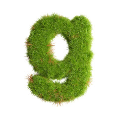 Alphabet g Made of Lush Green Grass