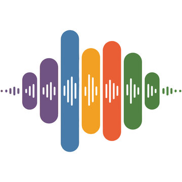 Rainbow Spectrum Sound Wave Graphic