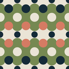 Seamless Christmas pattern with cute cartoon Christmas trees Santa snowman and holiday decorations