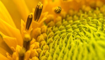 Abstract view of a sunflower's center showing the density of tiny florets.