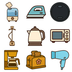 Small Home Appliances Set for Daily Household Use