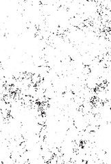 Black Textured Speckles and Debris on White Background