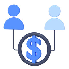 Business Transaction Between Two People With Money