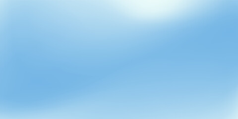 Sky Blue Gradient Vector Background. Abstract Light Blue Gradation Background. Elegant Soft Gradient Texture Banner Template. Modern Luxury Backdrop. Curve Layout Concept.