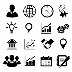 business icons set