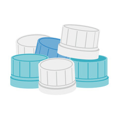 ペットボトルのキャップのイラスト