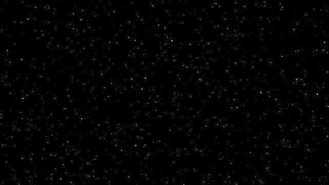 10 Second Golden Glitter Countdown Animation with Sparkling Particles.