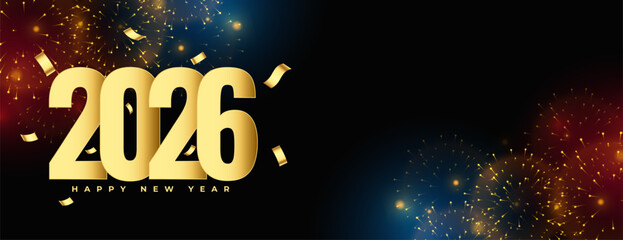 happy new year 2026 festive celebration banner
