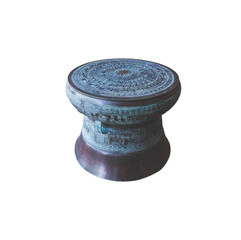Dong Son Bronze Drums isolated on transparent background