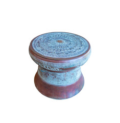 Dong Son Bronze Drums isolated on transparent background