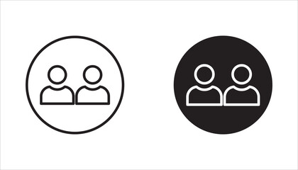 User icon set in flat style. People icons. User profile icon vector. Default avatar profile icon vector. Social media user images.