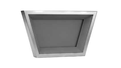 Modern Recessed Wall Niche on White Background