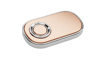Modern Wireless Button on White Background