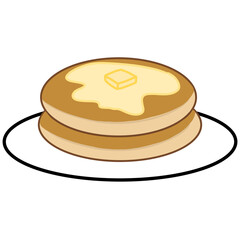 pancakes sweets baked goods food illustration
パンケーキ スイーツ 焼き菓子 食べ物 イラスト