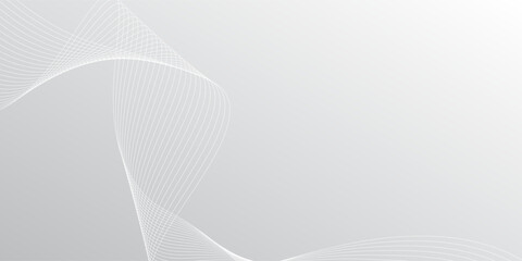 Modern line concept and Grey background background with flowing particles. Image