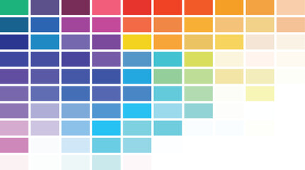 Warm-to-Cool Spectrum Color Palette Grid with Muted Tones for Comprehensive Design