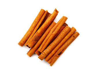 Dried cinnamon sticks arranged in a bundle.