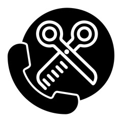 beauty salon Solid icon