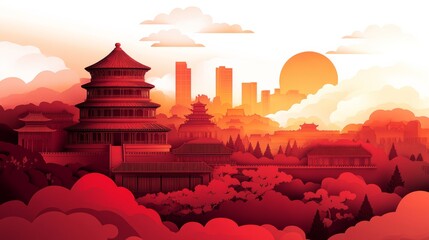 Background of Traditional Chinese Festival Themes