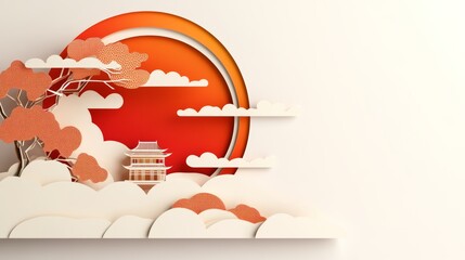 Background of Traditional Chinese Festival Themes