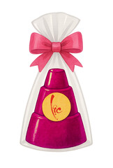 Vietnamese Tet Gift Hamper with Pink Ribbon Wrap