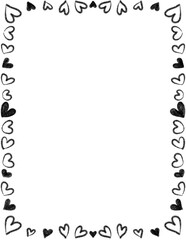 Valentine Clipart Borders - Valentines Day Clip Art, Doodle Heart Frames