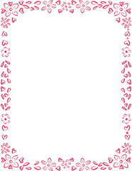 Valentine Clipart Borders - Valentines Day Clip Art, Doodle Heart Frames