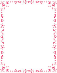 Valentine Clipart Borders - Valentines Day Clip Art, Doodle Heart Frames