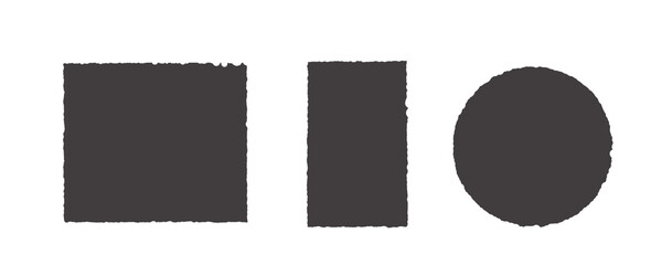 Set of Torn Paper Frames