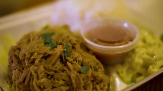 Kalua Pig plate lunch in Maui hawaii