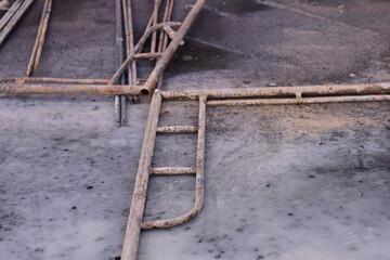 Steel Scaffolding, Construction Scaffolding Metal Framework Industrial Structure Building Site