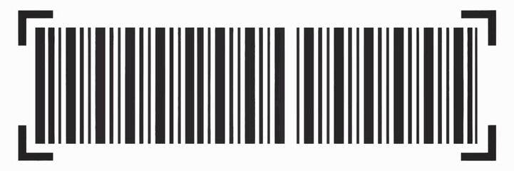 Barcode icon, featuring fake line Barcode design, product price and detail code elements, simple sales identification graphics, and scanner friendly symbols for retail, inventory, and commercial