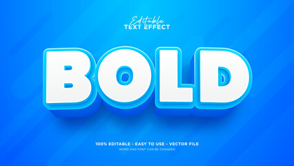 Blue text effect, editable text style effect