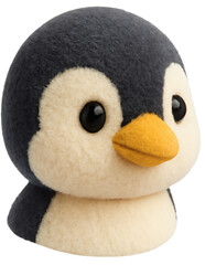 Adorable Plush Penguin Toy with Big Eyes and Orange Beak.