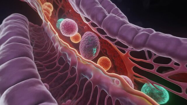 Cinematic Visualization of Human Trans-Golgi Network and Vesicles