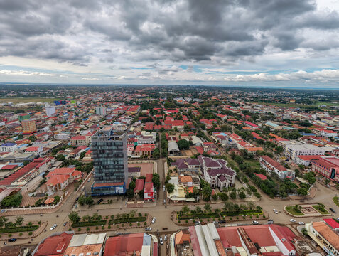 Kampong Cham city center, Cambodia