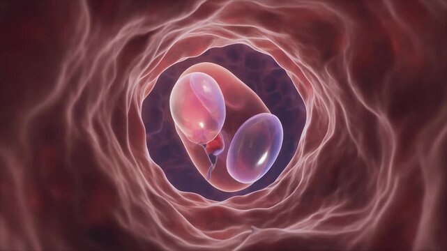 Cinematic Visualization of Human Amnion with Developing Embryo