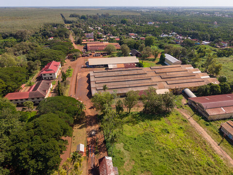 Chup, rubber factory, Kampong Cham, Cambodia