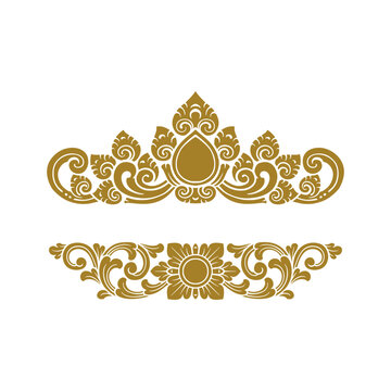 Balinese ornament frame template vector premium 13