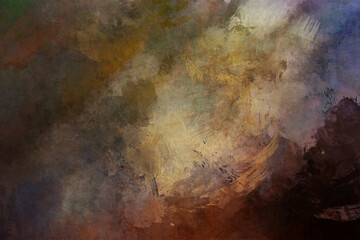 Golden Brown Paintbrush Background