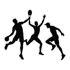 Sports Silhouettes Vector Basketball Football Tennis 