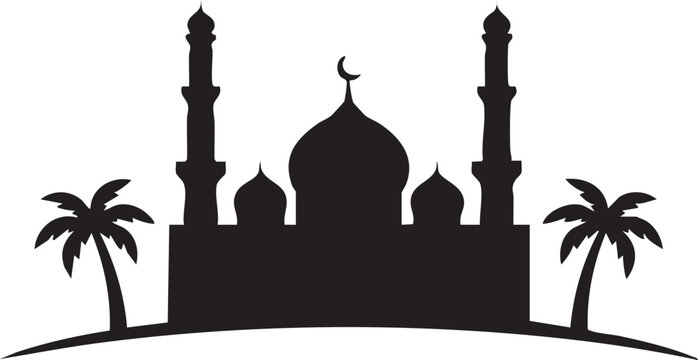 Islamic pulpit design with decorative elements and arabic script