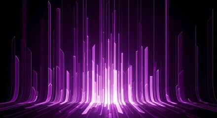 Abstract purple light trails vertical light beams glowing lines elegant futuristic background modern technology wallpaper dynamic graphic art backdrop
