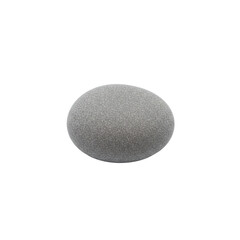 Single smooth grey pebble stone