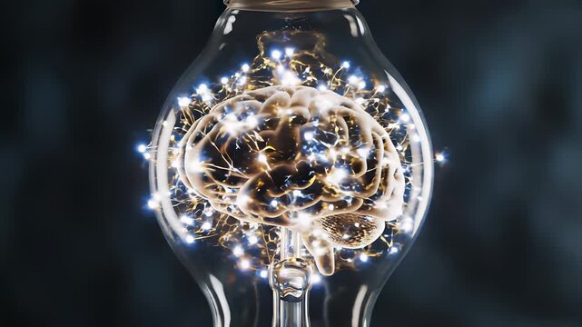 Light bulbs with unique contents, symbolizing innovation, self illumination, and intelligence, inviting buyers to tap into their creative potential and explore the concept of illumination. - Powered by Adobe
