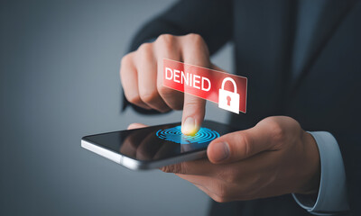 Access Denied on Mobile Device - Security and Privacy Concerns.