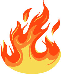 Fire flame illustration