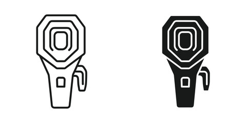 Light meter icon set for photography and cinematography