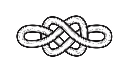 Naklejka premium celtic knot on white