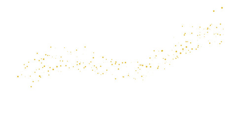 Golden Glitter Dust Swirl, Abstract Sparkle Trail glitter, dust, gold, golden, particles, sparkle for Overlay on Transparent Background

